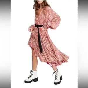 Free People long sleeve maxi dress